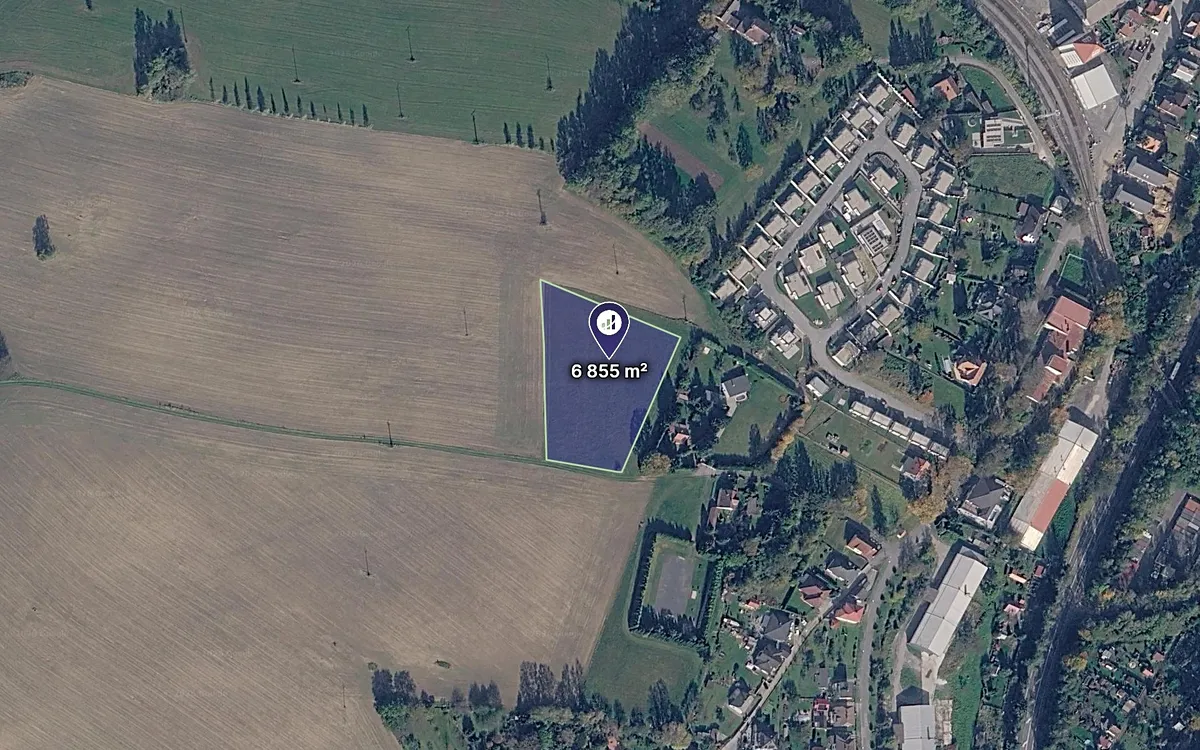 Prodej stavebního pozemku 6855 m²